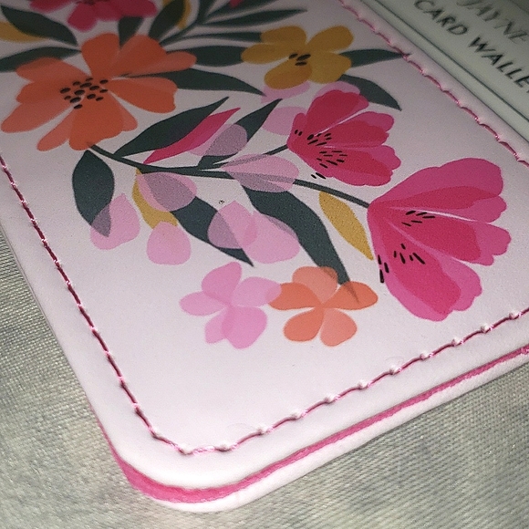 Lady Jayne Sunlit Garden Multicolor Floral Vegan Leather Credit Card Wallet NWT - Picture 5 of 8